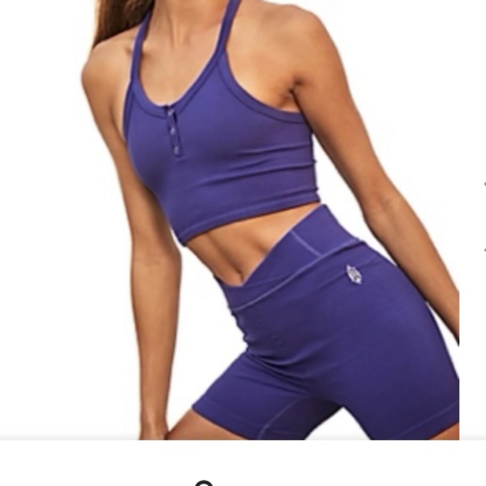 FP Movement Purple Athletic Shorts High-Waisted Performance